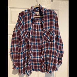 Lucky Brand - 3x Purple and Blue Flannel ADORABLE